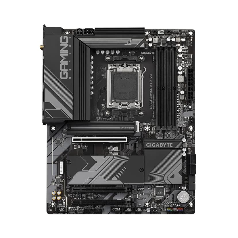 Gigabyte B650 GAMING X AX V2 Motherboard - Supports AMD Ryzen 8000 CPUs, 8+2+2 Phases Digital VRM, up to 8000MHz DDR5 (OC), 1xPCIe 5.0 + 2xPCIe 4.0 M.2, Wi-Fi 6E 802.11ax, 2.5GbE LAN, USB 3.2 Gen 2 - 2
