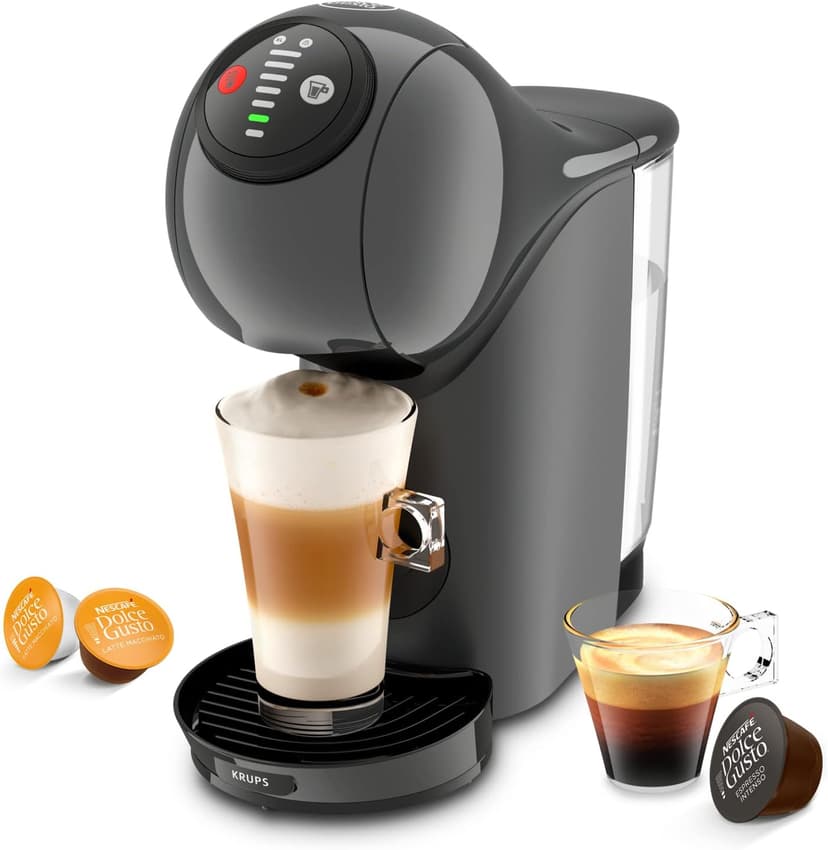 Nescafé Dolce Gusto KRUPS Coffee Machine Multi-Drink Pods, 0.8 L, Adjustable Drink Size, Espresso Machine, Compact Coffee Maker, Automatic Shut-off, Genio S KP243B10 - 1