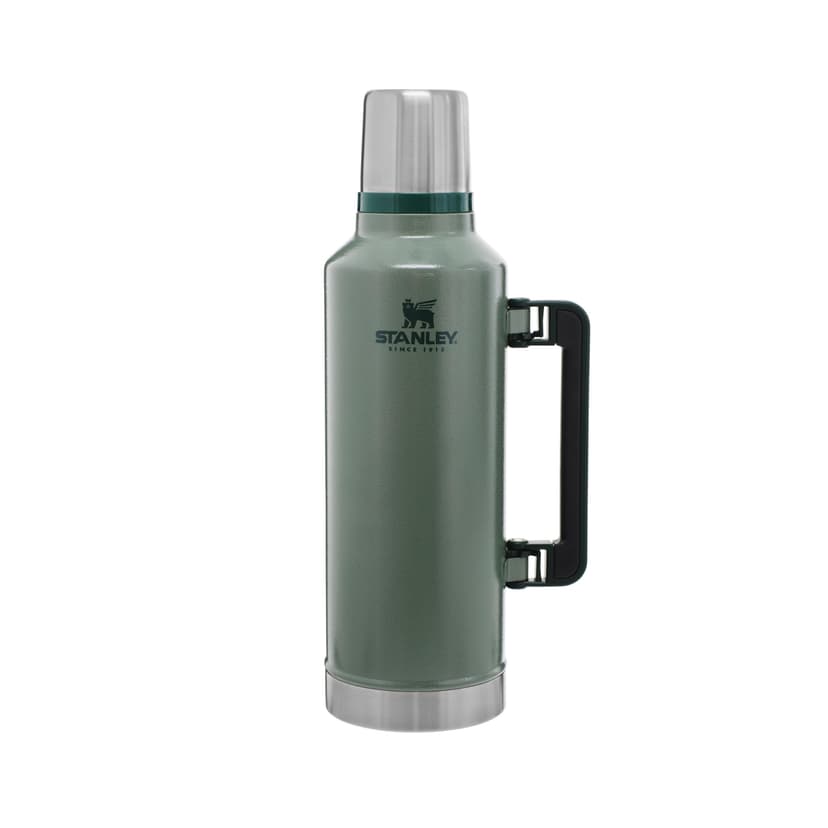Stanley 1913 Classic Legendary Thermal Flask 2.3L - Keeps Hot Or Cold for 48 Hours - BPA-Free Insulated Bottle - Stainless Steel Coffee Flask - Leakproof - Dishwasher Safe - Green - 1