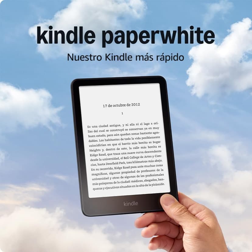 Amazon Kindle Paperwhite (newest gen) – Our fastest Kindle ever, with new glare-free display and weeks of battery life – 16GB – Without Ads - Black - 1