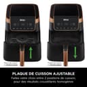 Ninja Air Fryer MAX PRO, 6,2 L, Grand tiroir, rôtir, cuire au four, frire sans huile, familial, antiadhésif, panier/plaque croustillante compatibles lave-vaisselle, pinces, noir/cuivre, AF180EUCP - 5