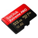 SanDisk 512GB Extreme PRO microSDXC card + RescuePro Deluxe, up to 200 MB/s, with A2 App Performance, for smartphones, action cameras or drones UHS-I Class 10 U3 V30, Black - 2