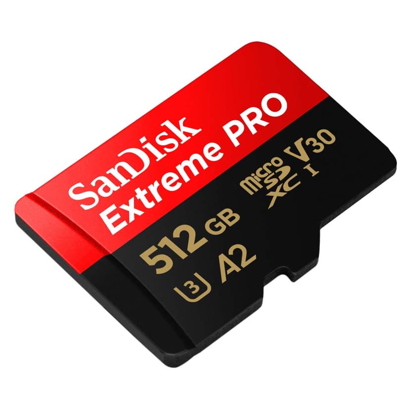 SanDisk 512GB Extreme PRO microSDXC card + RescuePro Deluxe, up to 200 MB/s, with A2 App Performance, for smartphones, action cameras or drones UHS-I Class 10 U3 V30, Black - 2