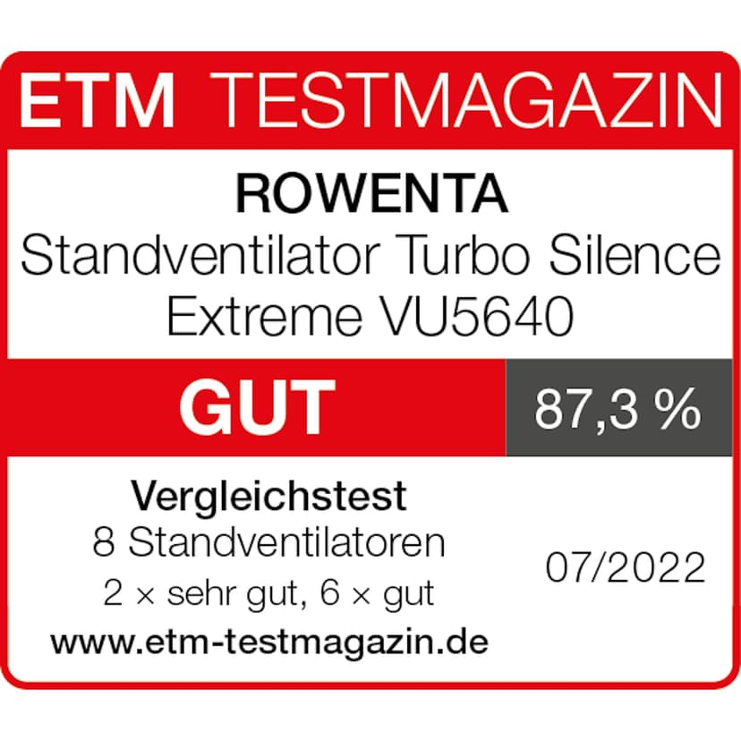 Rowenta VU5640 Turbo Silence Extreme, Quiet, 40W, Fan, 4 Speed Levels - 2