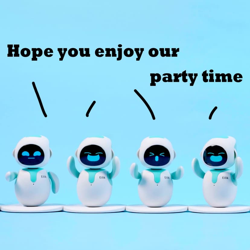 ENERGIZE LAB Eilik - Cute Robot Pets Toys with Abundant Emotions, Your Perfect Interactive Companion at Home or Workspace, Unique for Girls & Boys. - 5