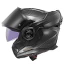 LS2 FF901 Advant X MATT Carbon Black Modular 180° Flip Front Dual Visor Full Face Motorbike Helmet Sport. ECE 22.06 Certified. Pinlock and Backpack Carry Bag - 3XL (65-66cm) - 1