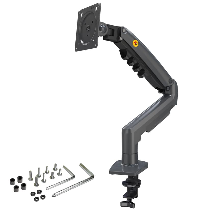 Ergosolid PC Monitor Stand, Ergonomic Gas Spring Articulated Arm, 17-32 Inches, VESA 75mm and 100mm, 360° Rotatable - 4