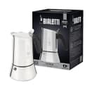 Bialetti - Nouvelle cafetière expresso Venus Induction, Plaque de cuisson en acier inoxydable, Adaptée à toutes les sources de chaleur, 6 Tasses, Aluminium, 235ml,Argent - 1