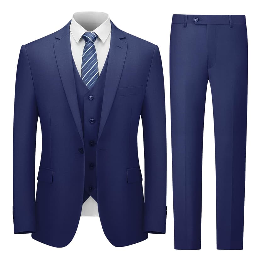 Cooper & Nelson Men's 3 Piece Suits for Men Tuxedo - 1