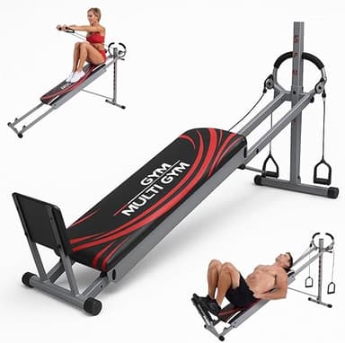 Home Full Body Workout Machine – 8-in-1 Folding Multi Gym…