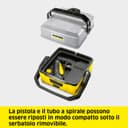 Kärcher Nettoyeur à Pression Mobile OC 3 + Kit Vélo, Débit : 2 L/h, Réservoir d'eau : 4 L, Tuyau : 2,8 m, Buse à Jet Plat, Brosse Universelle, Nettoyant, Bonnette Microfibres, Boîte de Rangement - 7
