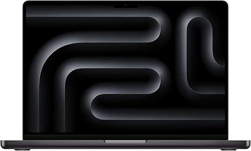 Apple 2023 MacBook Pro Laptop M3 Pro Chip mit 12‑Core CPU, 18‑Core GPU: 14,2" Liquid Retina XDR Display, 18 GB gemeinsamer Arbeitsspeicher, 1 TB SSD Speicher. Funktioniert mit iPhone, Space Schwarz