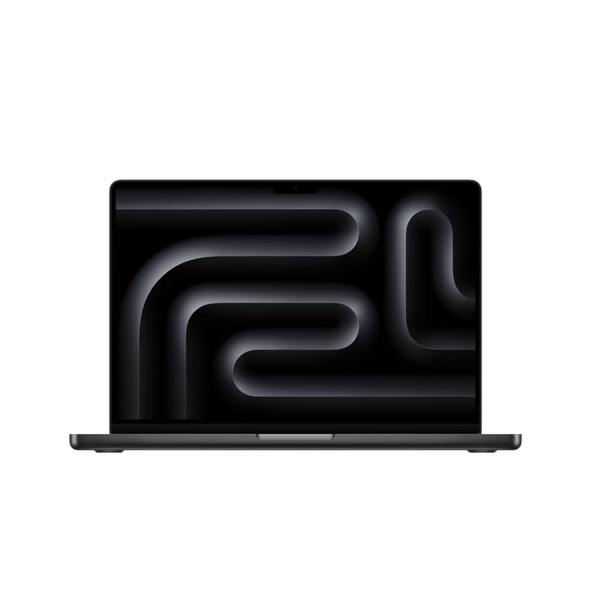 Apple 2023 MacBook Pro Laptop M3 Pro Chip mit 12‑Core CPU, 18‑Core GPU: 14,2" Liquid Retina XDR Display, 18 GB gemeinsamer Arbeitsspeicher, 1 TB SSD Speicher. Funktioniert mit iPhone, Space Schwarz - 1