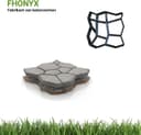 FHONYX 2 PCS Concrete Moulds 40x40x4cm, Paving slabs, Truss, Garden Lawn, Decoration Garden, Path, DIY, Pavement, Paving Stones, Reusable, Multi-Purpose, cast, Imitation Stone - 3
