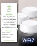 [NUEVO]TP-Link Deco BE25(3-pack)|Sistema Wi-Fi 7 Mesh BE3600|AI Mesh, Wi-Fi Dual-Banda de 3.6 Gbps, Puertos 2.5 Gbps, Multi-Link Operation MLO, Backhaul Combinado Inalámbrico y Cableado, Protección Ho - 3