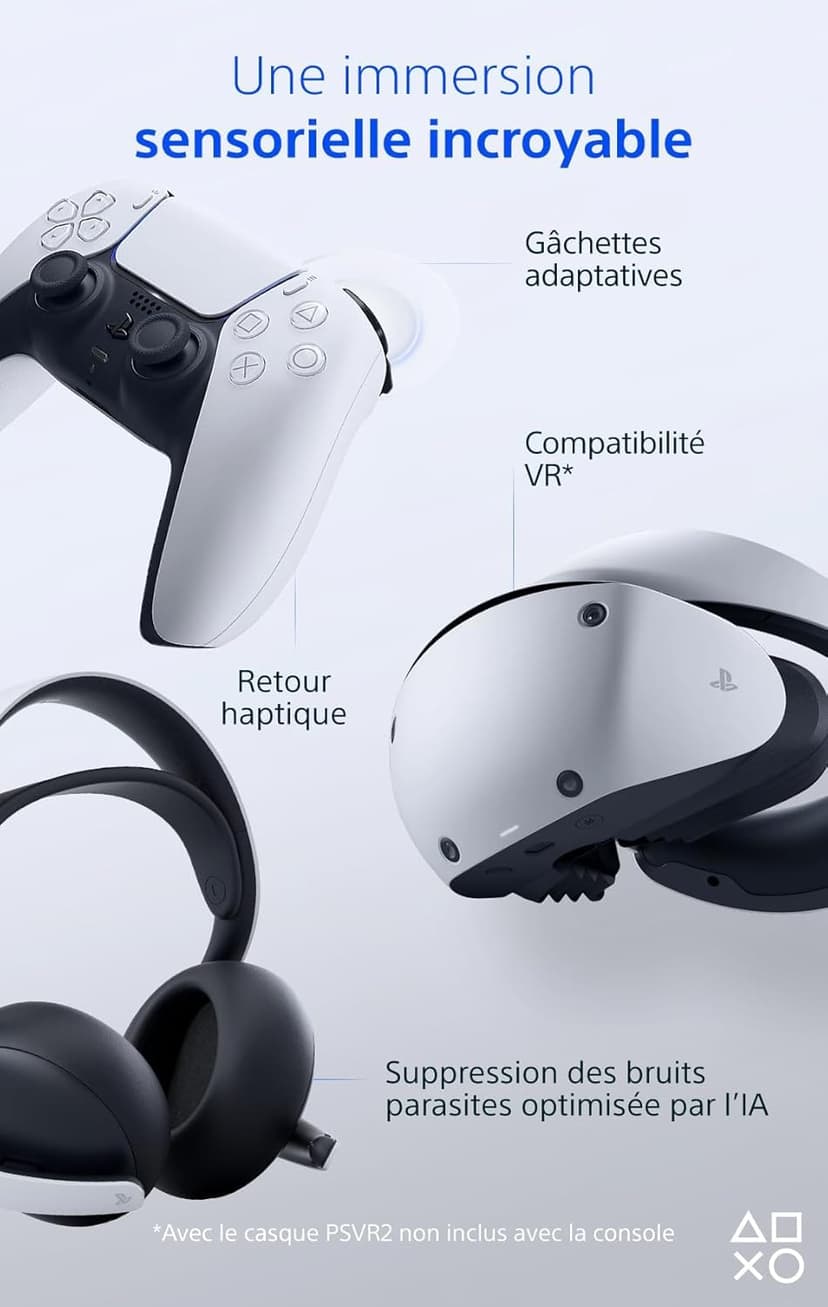 Playstation Sony, 5 Édition Numérique, PS5 avec 1 Manette Sans Fil DualSense, Couleur : Blanche - 6