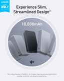 Anker MagGo Powerbank, Ultra Thin 10000mAh Magnetic Battery Pack, Qi2 Certified 15W Ultrafast MagSafe Compatible Portable Charger, Ergonomic Design, Only for iPhone16/15/14/13/12 Series - 2