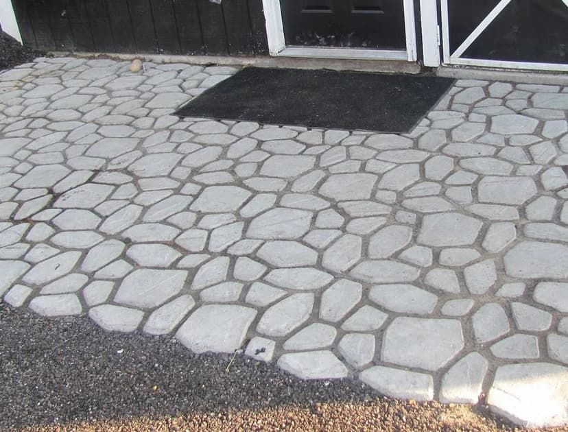 FHONYX 2 PCS Concrete Moulds 40x40x4cm, Paving slabs, Truss, Garden Lawn, Decoration Garden, Path, DIY, Pavement, Paving Stones, Reusable, Multi-Purpose, cast, Imitation Stone - 7