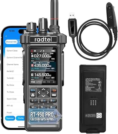 Radio Ham Radtel RT-950 Pro GPS/APRS, Talkie-walkie 10 W …