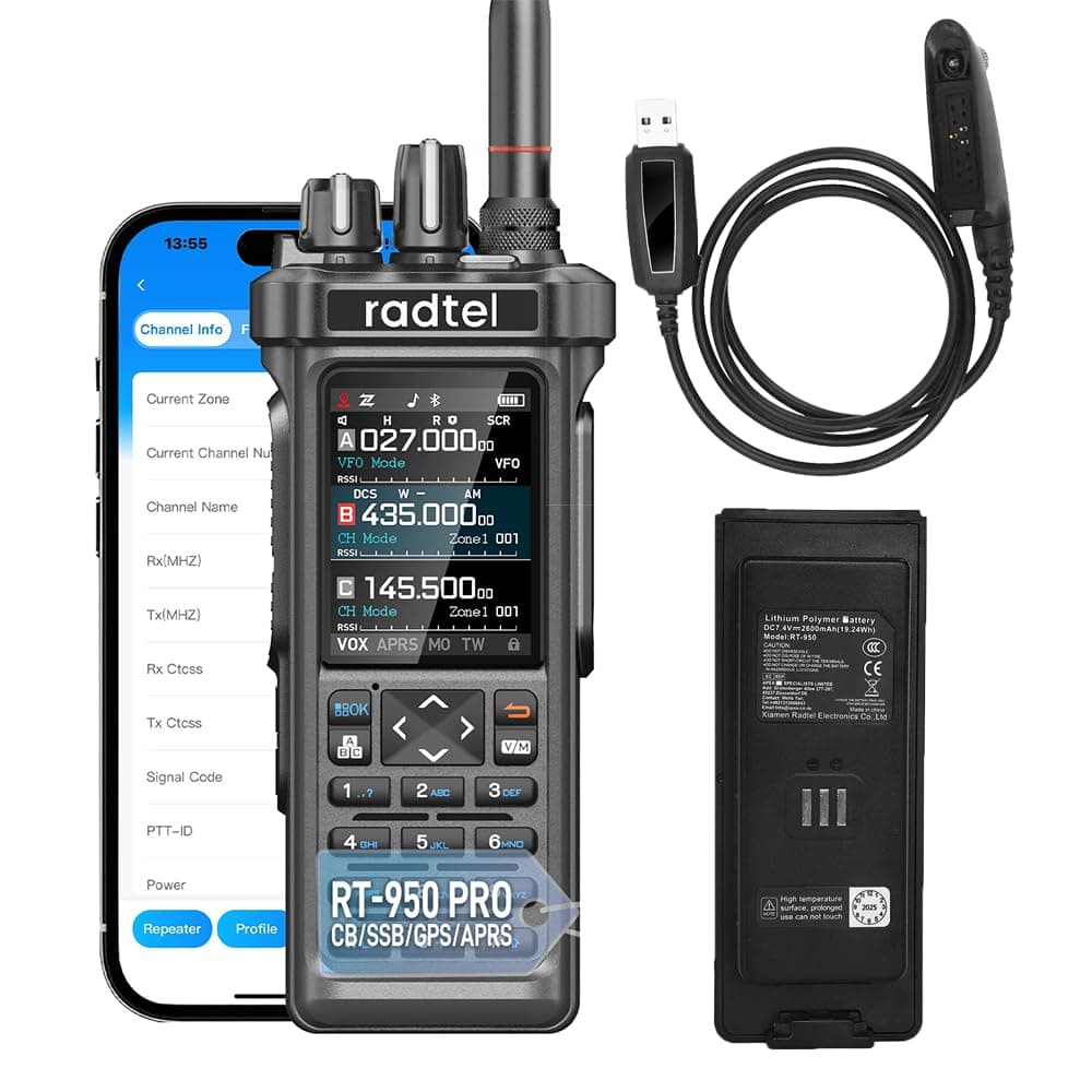 Radio Ham Radtel RT-950 Pro GPS/APRS, Talkie-walkie 10 W …