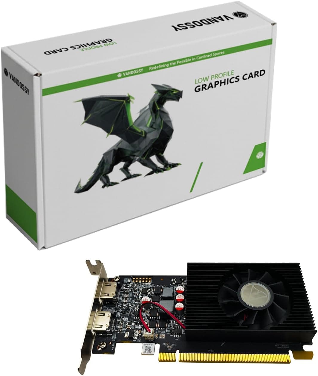 Vandossy Radeon RX 5700 XT Graphics Card, 8GB GDDR6 256-Bit RDNA Architecture 1755/1905 MHz (Base/Boost Clock) DirectX 12 HDMI DP PCIe4.0 2K PC Gaming Video Card for Office Gaming (R7 350 4GB LP)