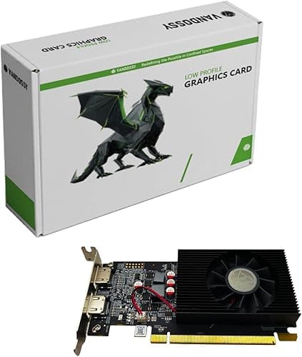 Vandossy Radeon RX 5700 XT Graphics Card, 8GB GDDR6 256-Bit RDNA Architecture 1755/1905 MHz (Base/Boost Clock) DirectX 12 HDMI DP PCIe4.0 2K PC Gaming Video Card for Office Gaming (R7 350 4GB LP)
