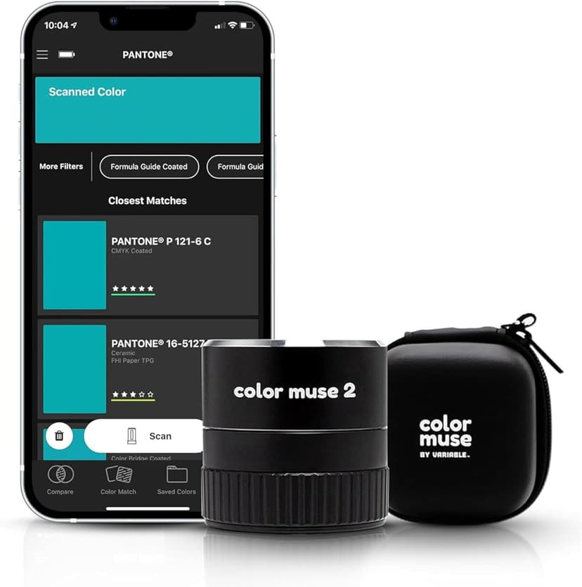 Color Muse 2 Colorimeter Paint Color Matching Tool with Protective Case, Color Sensor - 1