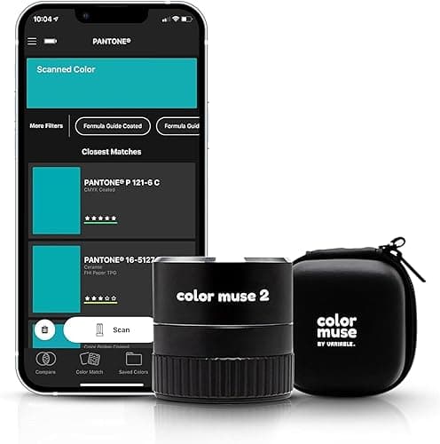 Color Muse 2 Colorimeter Paint Color Matching Tool with Protective Case, Color Sensor