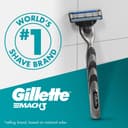Gillette Mach3 Lames de rasage pour homme - 20 lames de rechange Gillette originales pour homme avec bandes coulissantes pour un glissement en douceur et revêtement de la lame - 8