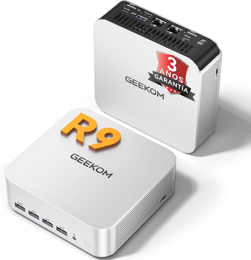 GEEKOM AI Mini PC A7Max [2026 Edition] avec AMD Ryzen 9 7940HS & Radeon 780M, 16Go DDR5 RAM (Évolutif) + 1To SSD, Lecteur SD, 2xUSB4, 2x2.5GbE, 4 modes, Mini Ordinateur Windows 11 Pro, Kensington lock - 1