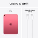 Apple iPad with A16 Chip: 11" Liquid Retina Display, 128GB, Wi-Fi 6, 12MP Front/Rear Cameras, Touch ID, Day Battery Life - Pink - 6