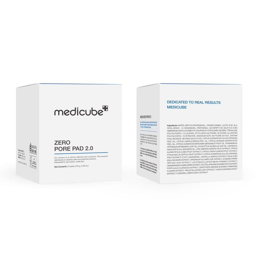 medicube Zero Pore Pads 2.0, Tonifiants Pour Le Visage À Double Texture Pour L'Exfoliation Et Le Soin Des Pores Avec 4,5% D'Acide Lactique Aha (70 Unidades) - 9
