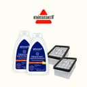 BISSELL FreshStart Set, 2 × FreshStart Cycle Cleaner & 2 × FreshStart Filter, for CrossWave OmniForce, OmniForce Edge, OmniFind Model 3912, 3999, 4000, 4006, 4007, 4008, 4017, 4087 - 2