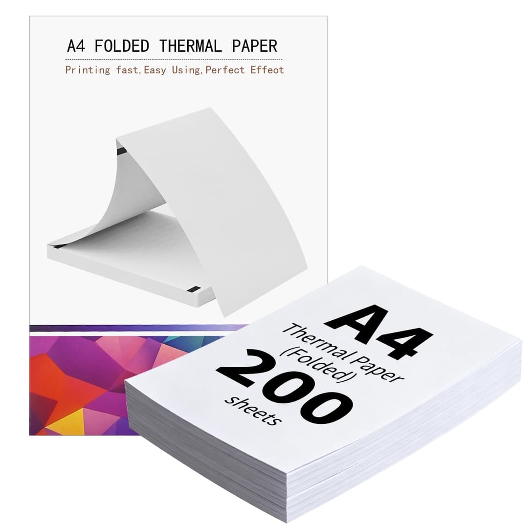 (200 Sheets) Thermal Paper A4, Quick-Drying Thermal Paper…