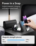 ESR Chargeur de Voyage 3 en 1, Compatible avec Chargeur MagSafe, Apple Watch Certifié, Station de Charge Pliable Made for MagSafe et iPhone 17e/17/16/15/14/13/12/AirPods Pro avec Adaptateur, Noir - 8