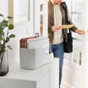Rotho MyPaper Inbox My Paper Plus Organiseur de documents en plastique (PP) sans BPA, blanc/rouge, 36,4 x 16,8 x 31,7 cm - 6