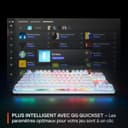 SteelSeries Apex Pro TKL Gen 3 - White Gaming Keyboard - Adjustable Hall Effect Switches; OmniPoint 3.0 - Game-Ready Presets - Rapid Trigger, Protection Mode, Rapid Tap/SOCD - French AZERTY - 4
