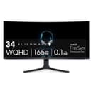 Dell ALIENWARE 34" CURVED QD-OLED Gaming Monitor - AW3423DWF, AlienFX lighting system, Response Time 0.1 ms, Anti-reflective, - 1