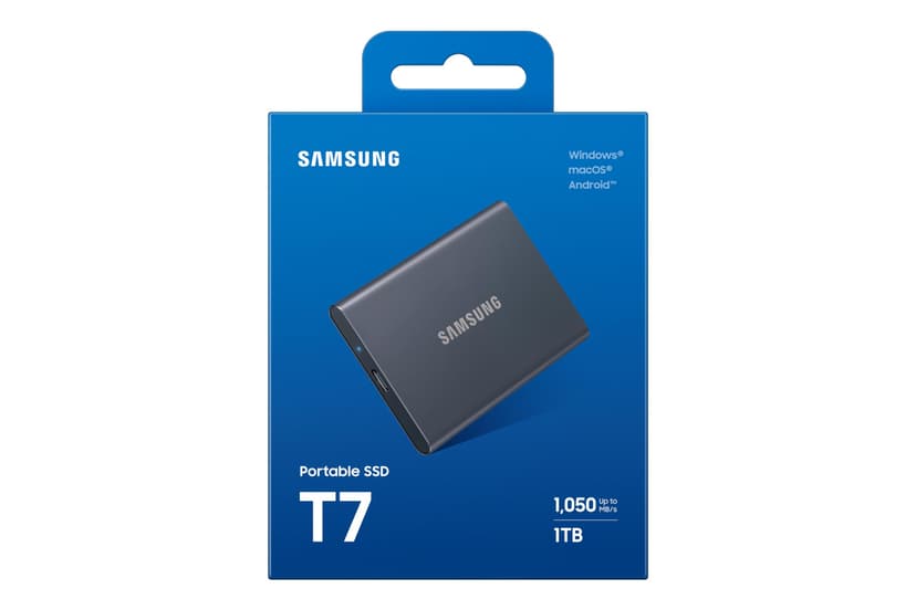 Samsung T7 Portable SSD - 1 TB - USB 3.2 Gen.2 External SSD Titanium Grey (MU-PC1T0T/WW) - 8