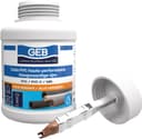 GEB Colle haute performance 250 ml polyvalente pour assemblage de canalisations en PVC - Pour réseau avec pression d'eau froide/chaude sanitaire et réseau d'évacuation des eaux usées - 1