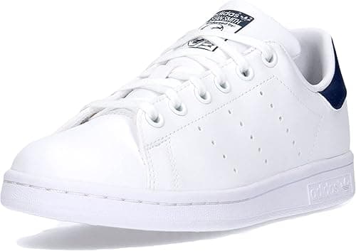 adidas Stan Smith Chaussures Unisexes pour Adulte, Blanc, Bleu foncé (FTWR White FTWR White Dark Blue), 39 1/3 EU