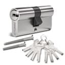 Bwintech 70mm(35/35) Nickel Zinc Alloy Euro Cylinder Lock,Door Barrel Lock,Key Key with 8 Horizontal dimple Keys,High Security for UPVC,Wooden,Composite Doors - 1