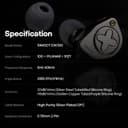 HIFIXAUDIO SIMGOT EW300 in Ear Monitor, 1DD+1Planar+1PZT Hybrid Driver IEM Earphones, HiFi Wired Earbuds with Detachable Nozzles, Gaming Earbuds with OFC IEM Cable for Audiophiles (SIMGOT-EW300) - 7