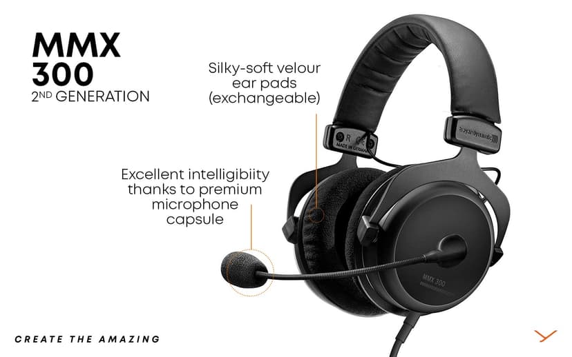beyerdynamic MMX 300 premium over-ear gaming headset (2nd Generation) with microphone and suitable for PS4, XBOX One, PC & Notebook - 3