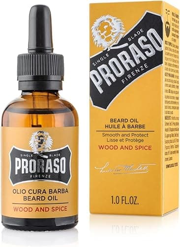 Proraso Beard Oil, Wood and Spice, 30ml, Scented Beard So…