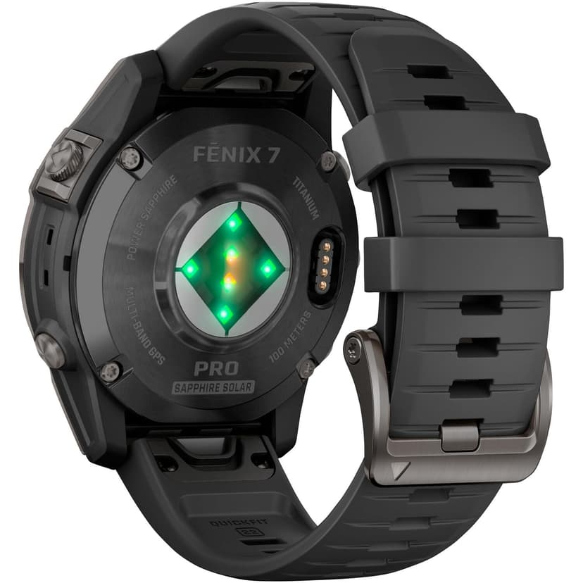 Garmin Bracelet Fenix 7, Gris/Noir, 47mm, Pro Sapphire Solar - 2