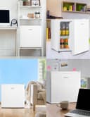 COMFEE' Comfee RCD50WH2E Mini Refrigerator 43L Cooler with Ice Compartment, Refrigerator, Small for Bedroom and Office, Fast Cooling in Cooler Box, Control - 8