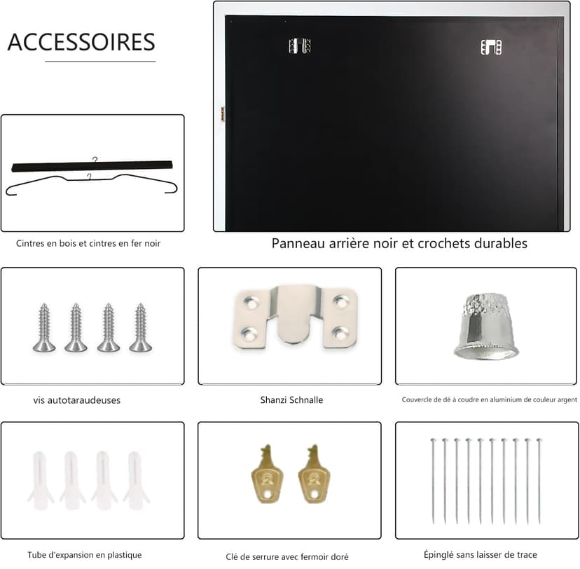 Tinkeps Football Shirt Frame Display - Engineered Wood & Acrylic, Jersey Display Case, Black - 5