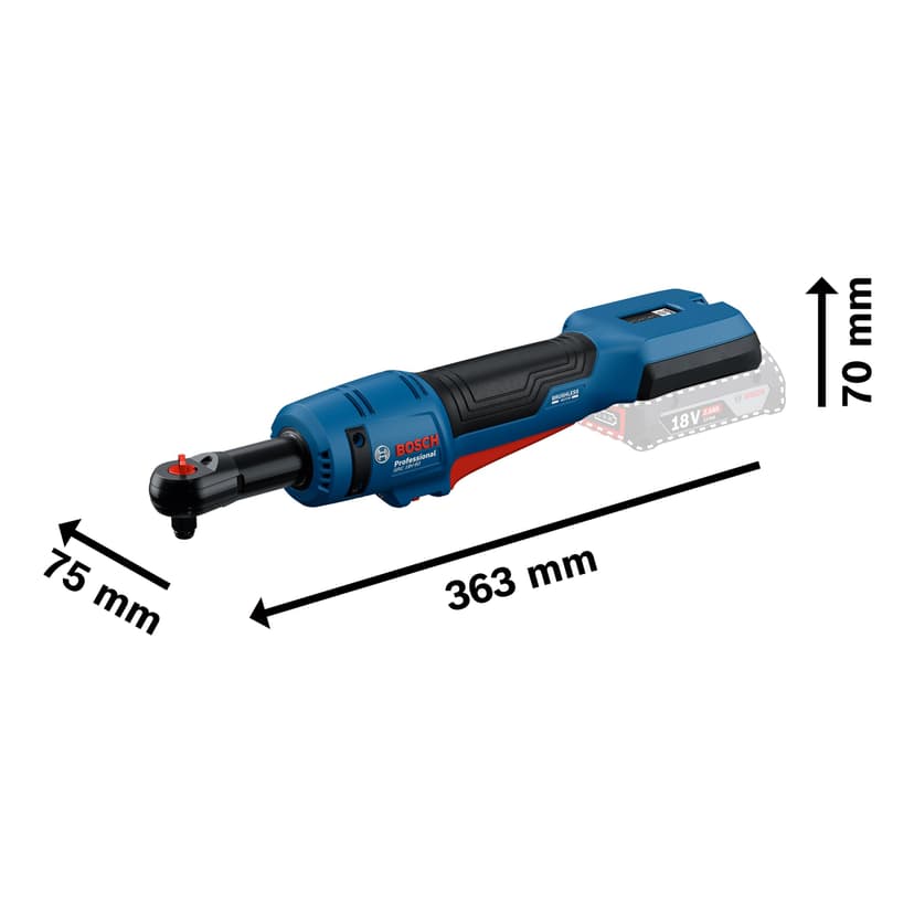 Bosch Professional 18V System clé à cliquet sans-fil GRC 18V-60 - 6