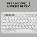 Logitech Pebble Keys 2 K380s - AZERTY French Layout, White - 4